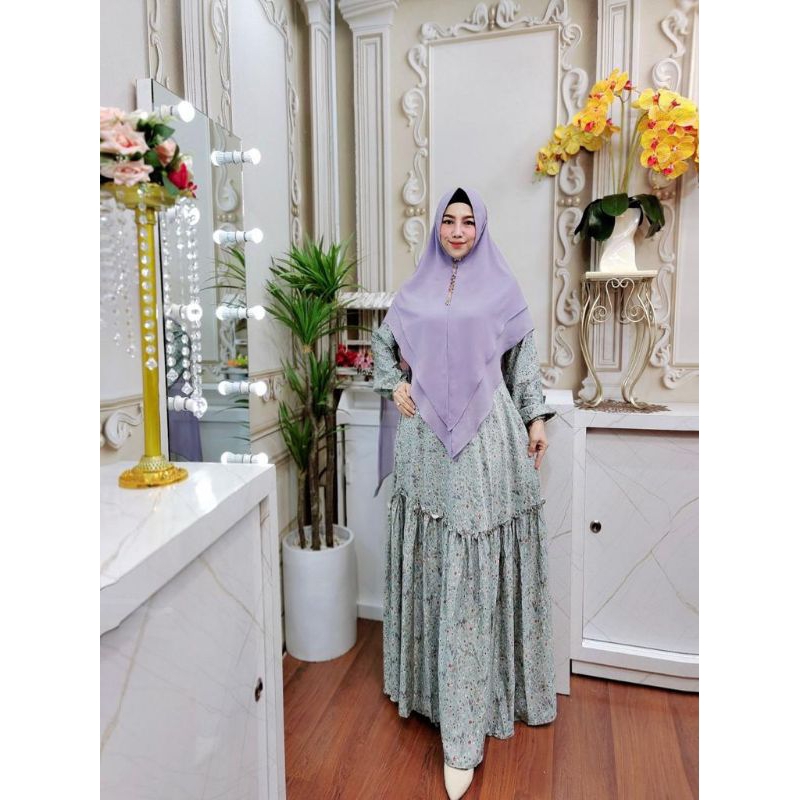 WAN ARSYAKAYLA Zara home dress by arsyakayla gamis cantik dewasa premium gamis mewah