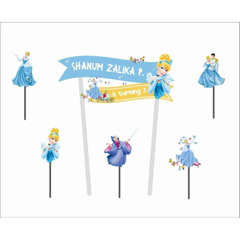 Topper Cinderella PAKE NAMA