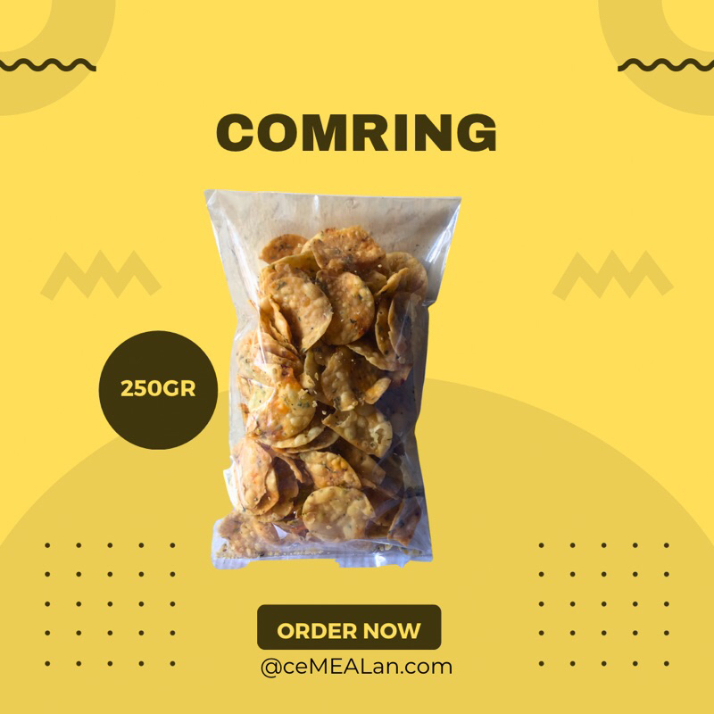 

Comring 250gr Cemilan gurih pedas murah
