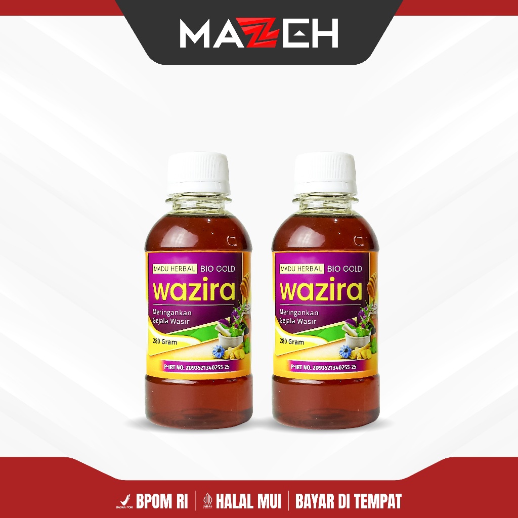 

[PAKET 2 BOTOL] Madu Wazira untuk membantu gejala Wasir 280gr