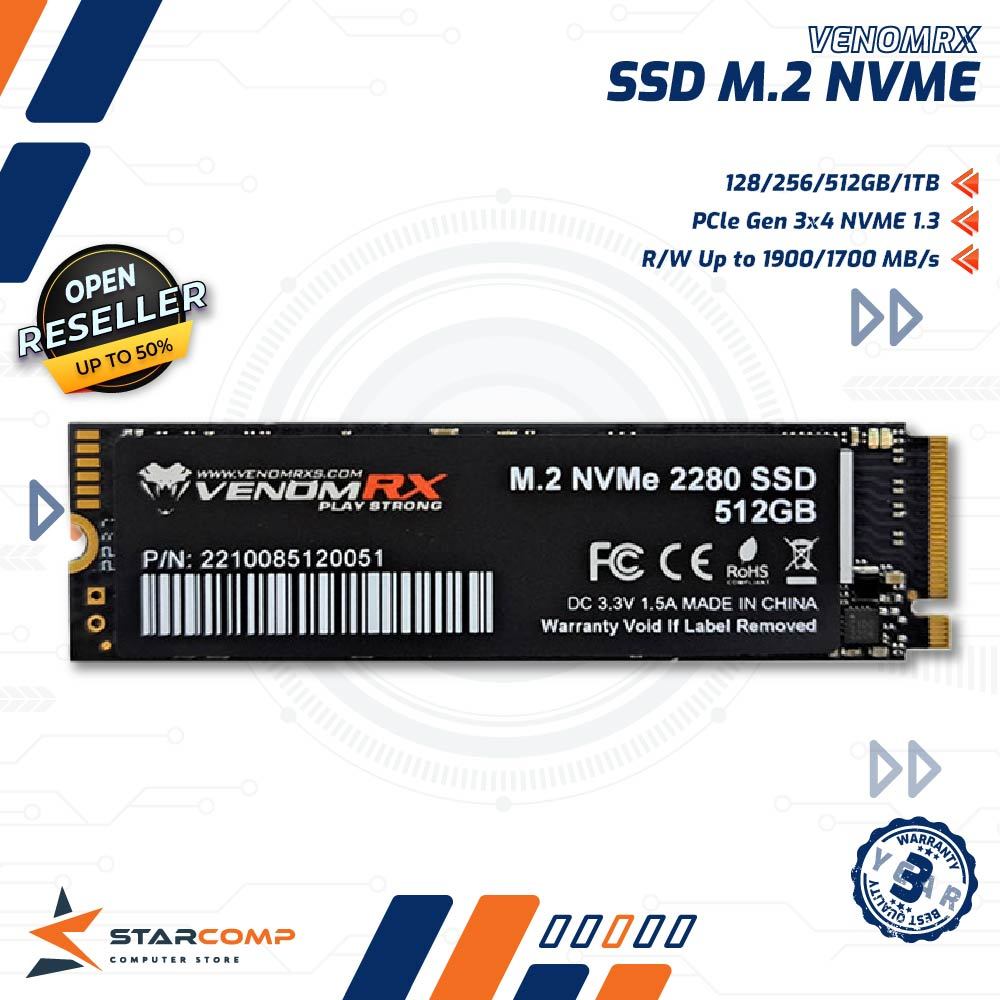 VenomRX M.2 NVME SSD 128GB / 256GB / 512GB / 1TB Venom RX M2 NVME