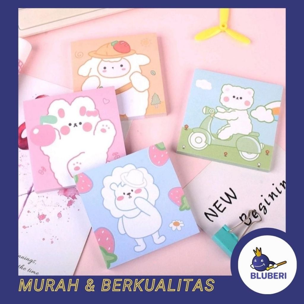 

BLUBERI | STICKY NOTES 80 LEMBAR NOTEPAD MEMOPAD MOTIF NP24