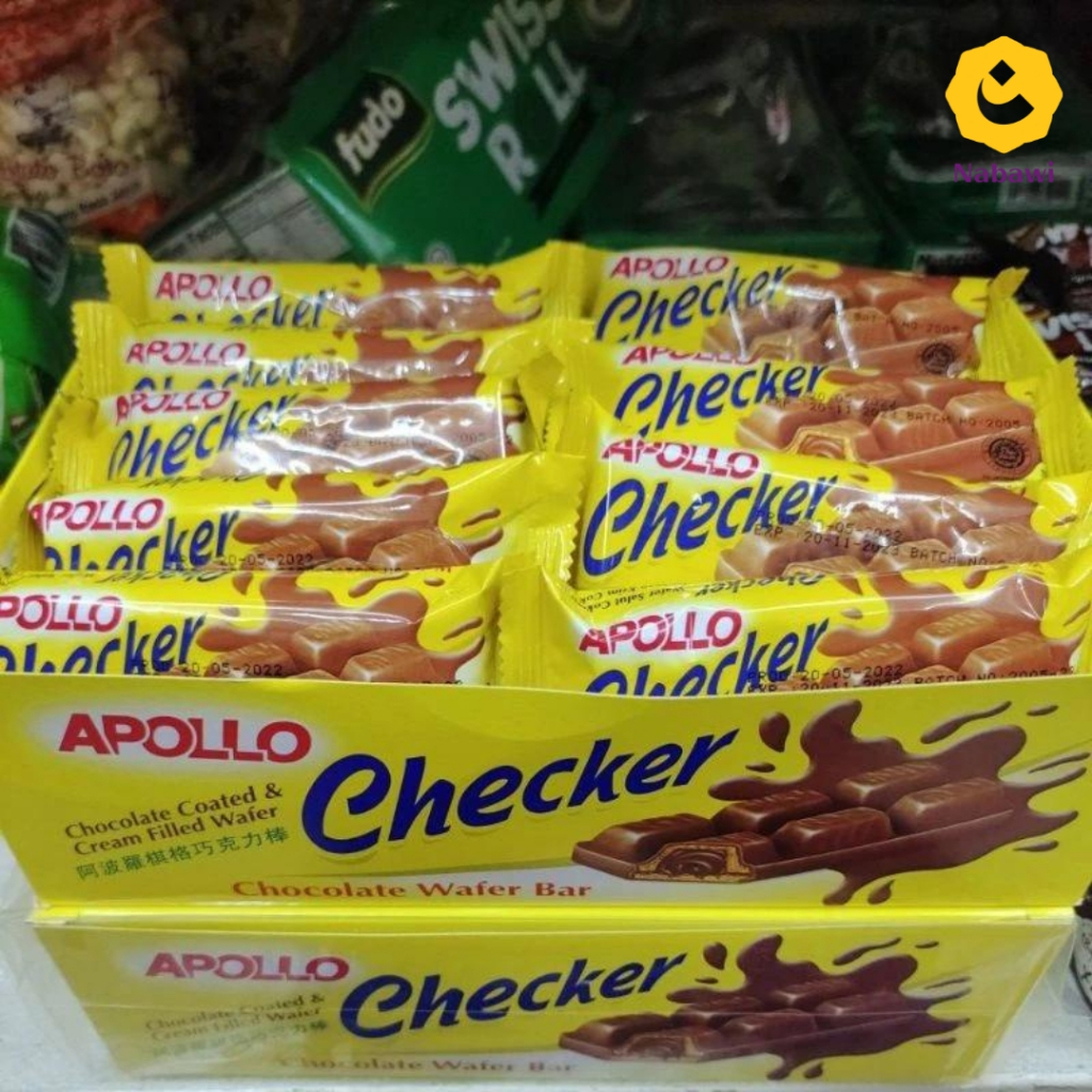 

Apollo Checkers Chocolate Wafer Bar 1 Pcs Wafer Lapis Coklat dan Krim Oleh Oleh Malaysia