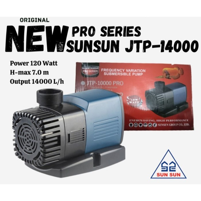 NEW SUNSUN JTP 16000 PRO JTP 14000 PRO POMPA AIR CELUP AKUARUM KOLAM IKAN JTP16000