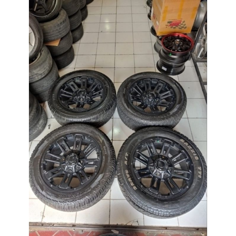 Velg Mobil Bekas Ring 20 Lubang 6 BALISTIK R20X9 H6X139 & BAN 275 55 R20