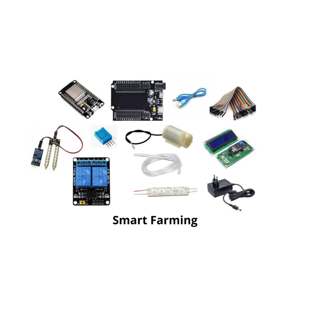ESP32 + shield Starter Kit/Paket Belajar/PAKET SMART FARMING IOT ESP32