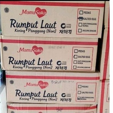 

Mamasuka Rumput Laut Panggang Nori 1 dus 80 pcs khusus grab dan gojek