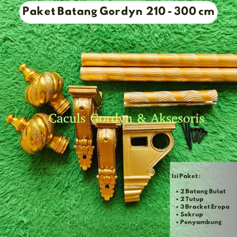 Batang Gorden 2 Meter - 3 Meter Fullset Murah Eropa Tutup Kubah