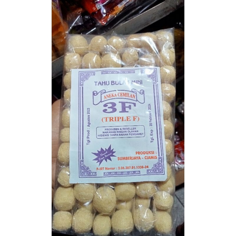 

Tahu bulat mini isi 20 bungkus (1pak) snack viral