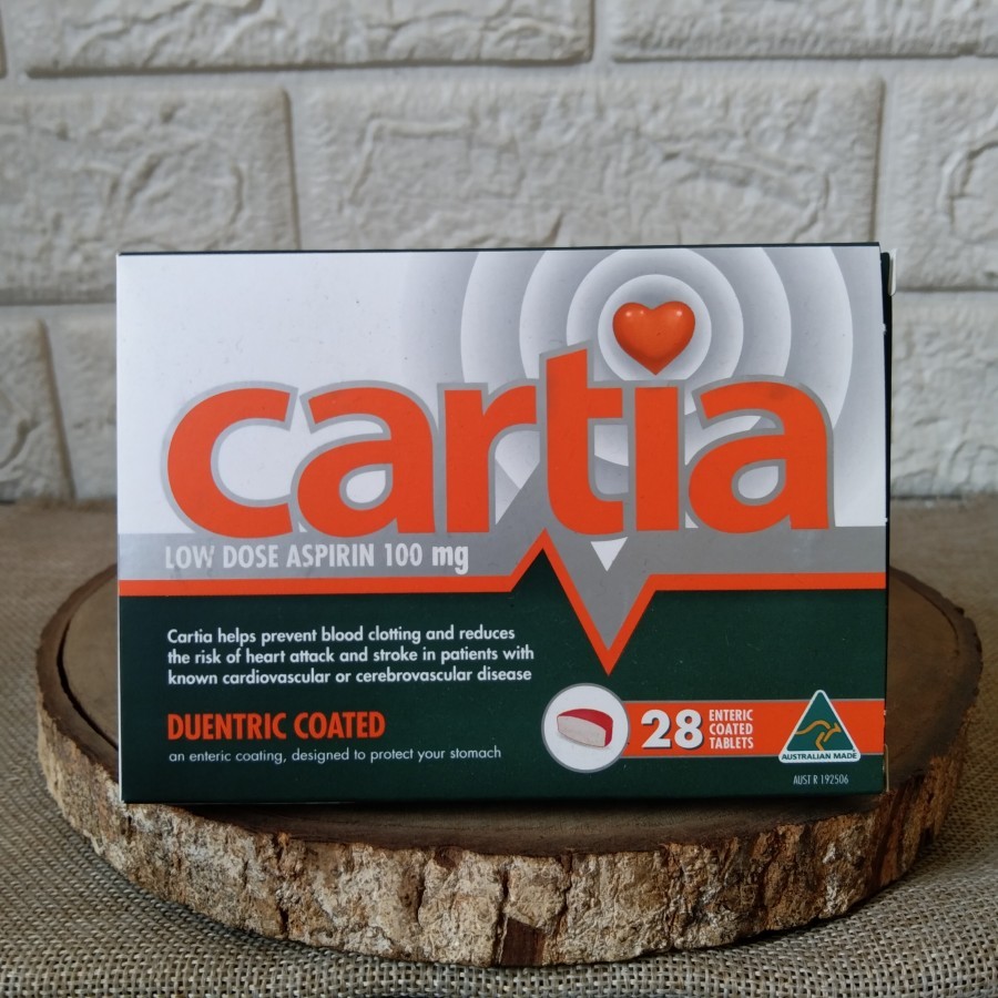 CARTIA LOW DOSE ASPIRIN 100 MG OBAT PENGENCER DARAH