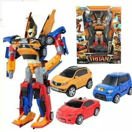 [DIKIRIM LANGSUNG] Mainan Anak Robot 3in1 UK 28CM Mainan Mobil Mobilan Bisa Rubah Jadi Robot Besar