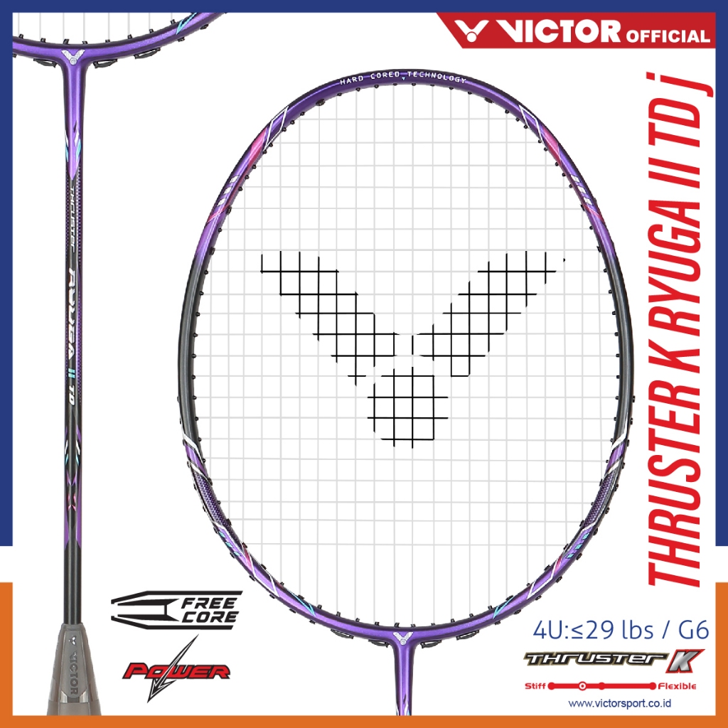 Raket Badminton VICTOR Thruster K Ryuga II TD / TK Ryuga II TD / Tk Ryuga 2 TD / TK-Ryuga II TD