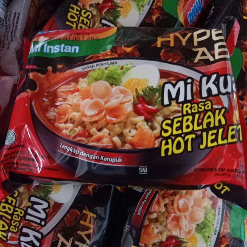 

Indomie Seblak hot jeletot indomie kuah mie instan