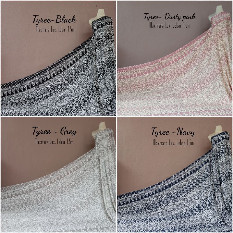 (HARGA TAKE ALL) SALE KAIN MAXMARA MOTIF BATIK TYREE