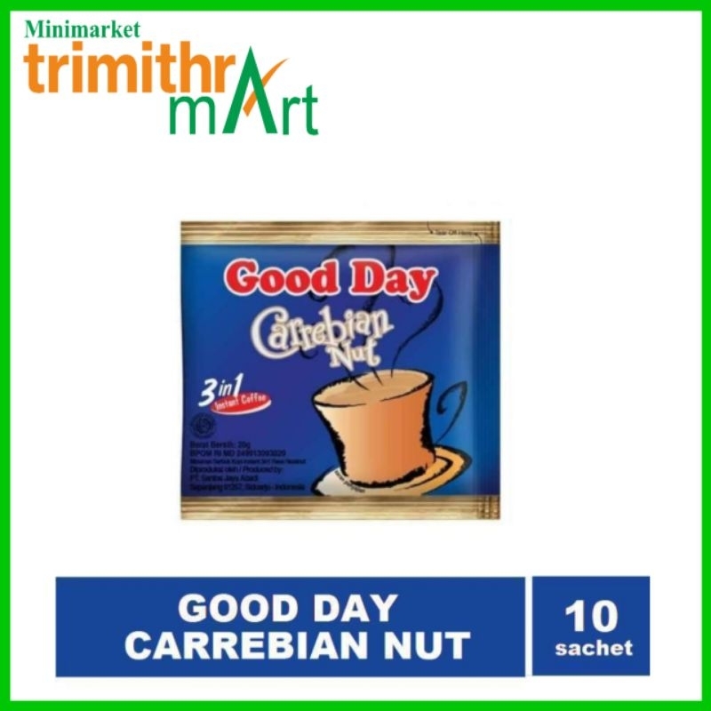 

Kopi GOOD DAY Carrebian Nut @20g X 10Pcs