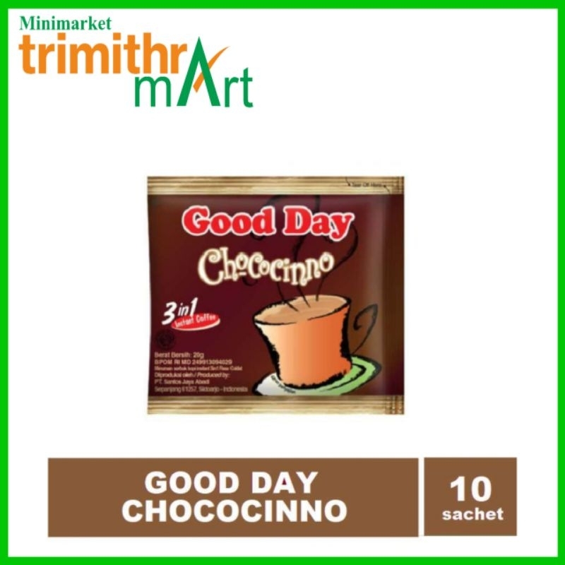 

Kopi Good Day Chococinno @20g X 10Pcs