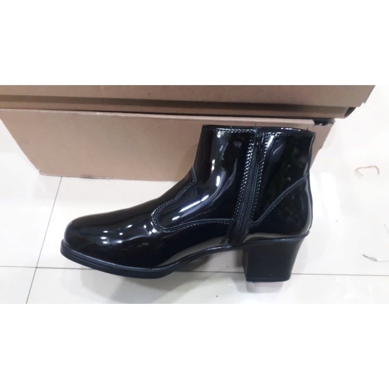 Sepatu Pdh Polwan Polri / Sepatu angkle boot Polwan