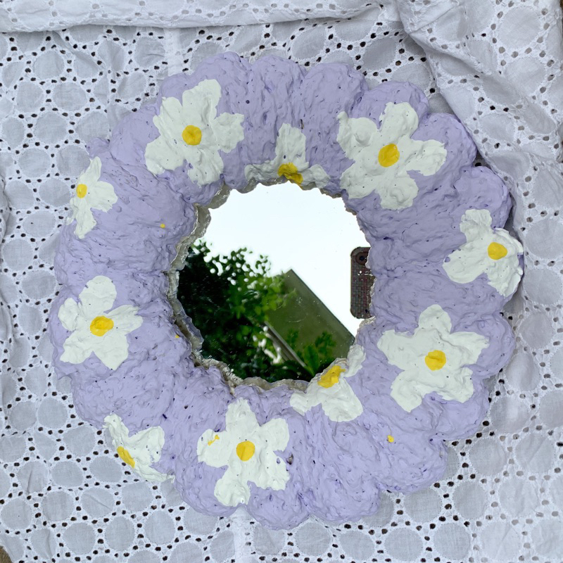 cermin kaca foam mirror foam kaca aesthetic mirror selfie cermin hias