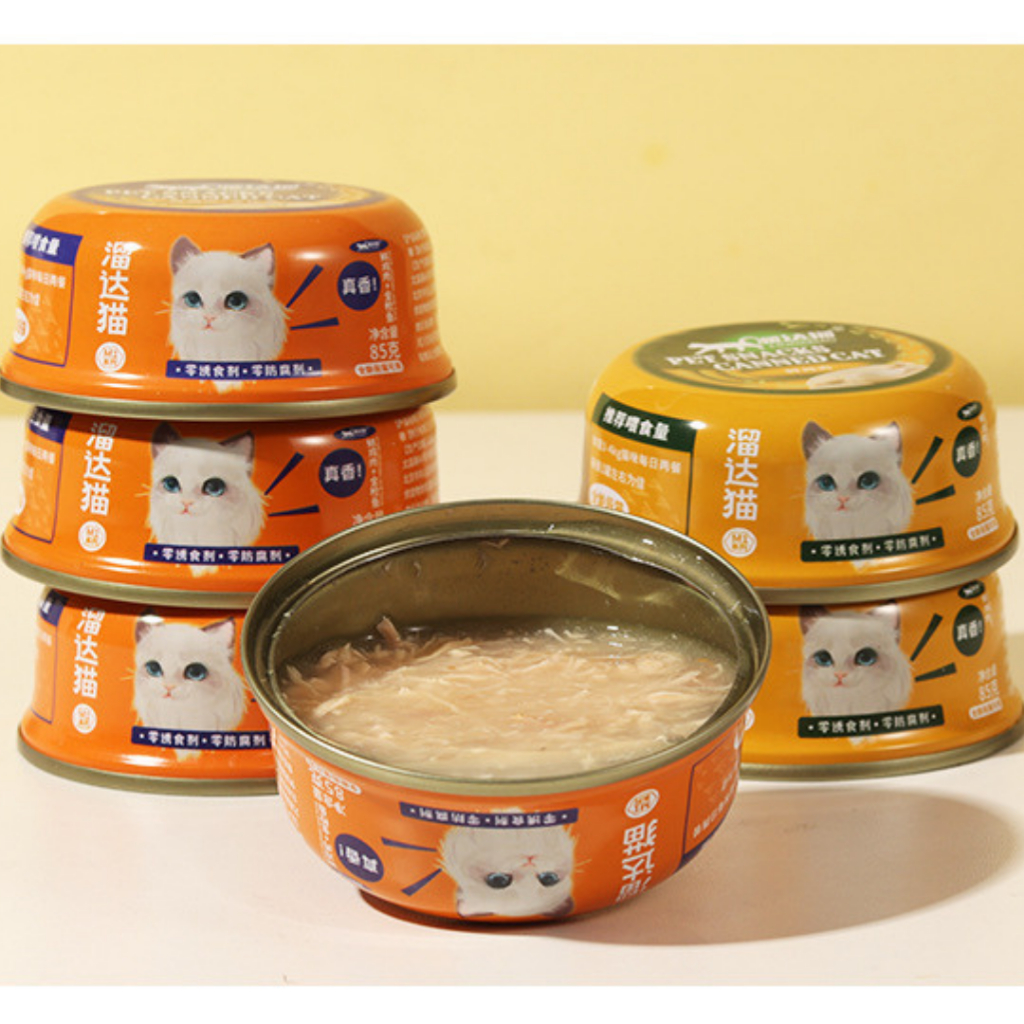 [PIKU POKU] LiuDaMao - Sup Ayam Tuna Suwir (85g) | Cat food Wetfood Catfood Makanan Kucing Basah Mak