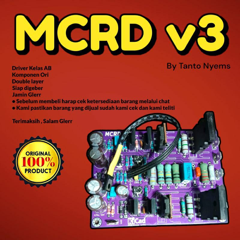 DRIVER AMPLIFIER MCRD V3//DOUBLE LAYER//BY TANTO NYEMS//SURAKARTA