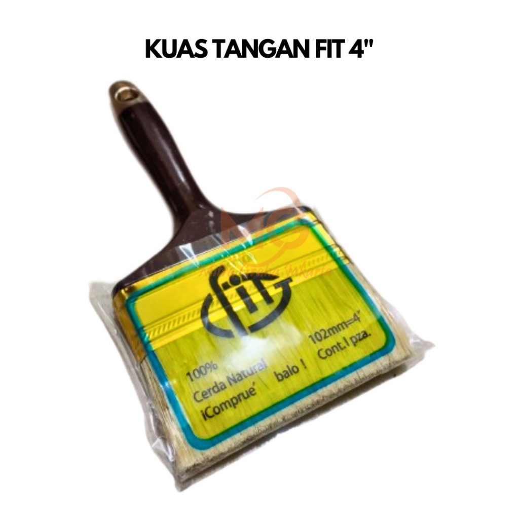 

MG Kuas Cat FIT 4" Inch Kuas Tangan Gg PVC Cat Tembok Dinding Kayu 10 CM