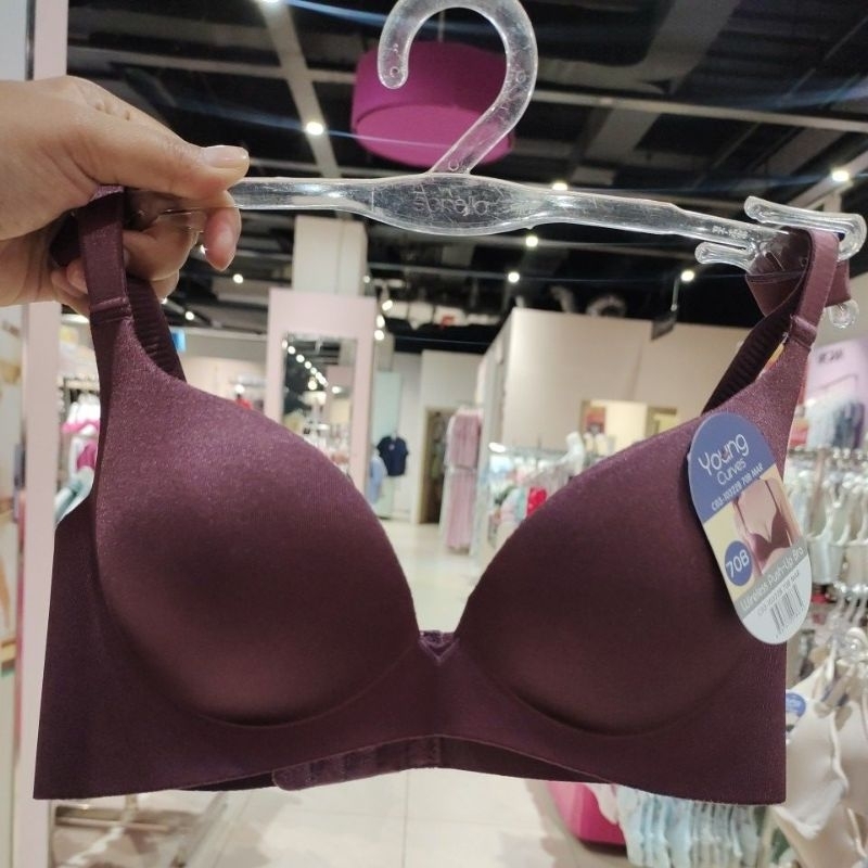 YOUNG CURVES bra seamless tanpa kawat push up bra C03-10322