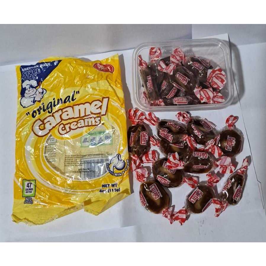 

COKELAT PERMEN CHOCOLATE CARAMEL CREAMS / ORIGINAL CARAMEL CREAMS BOX ISI 10PC 84gr