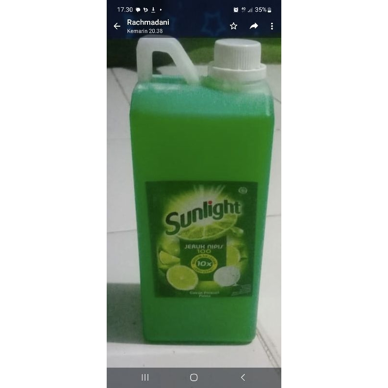 SUNLIGHT CAIRAN SABUN CUCI PIRING REPACK UKURAN 1000 ml