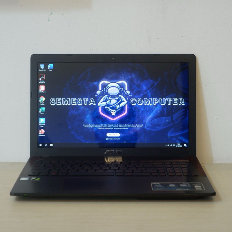 LAPTOP SECOND GAMING ASUS X550VX BABY ROG RAM 4GB HDD 1 TB EDITING