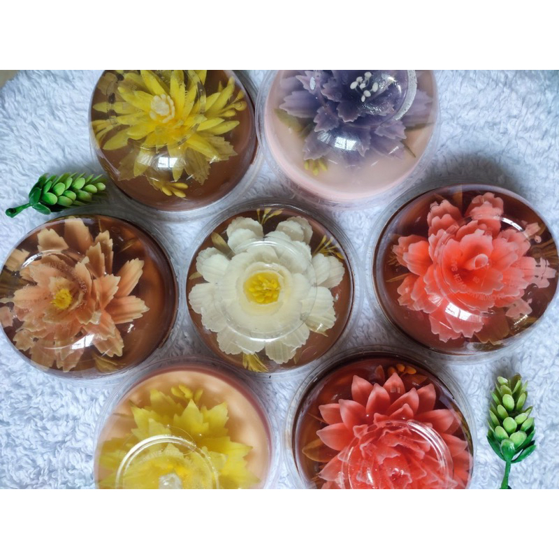 

Jelly Art 4 cUp / Pudding Bunga / Puding Bunga / Jelly Art Bunga