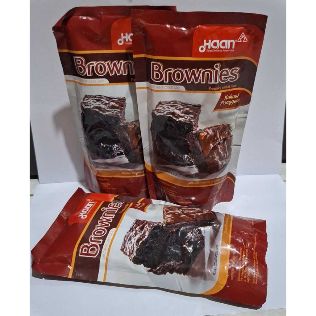 

HAAN BROWNIES INSTAN CAKE MIX 230GR / HAAN PUDDING 145gr / HAAN ICE CREAM MIX 85gr / MAMASUKA PUDDING MIX 145gr / HAAN JELY MIX 145gr