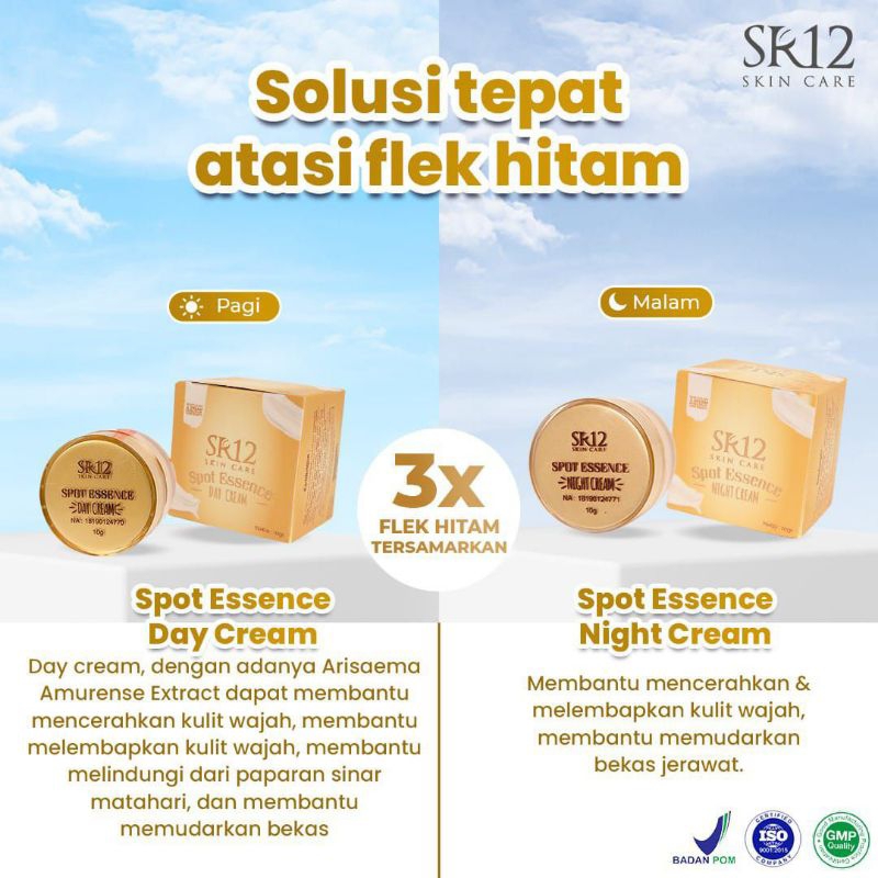 cream spot essence sr12/cream untuk flek hitam/pelembab wajah