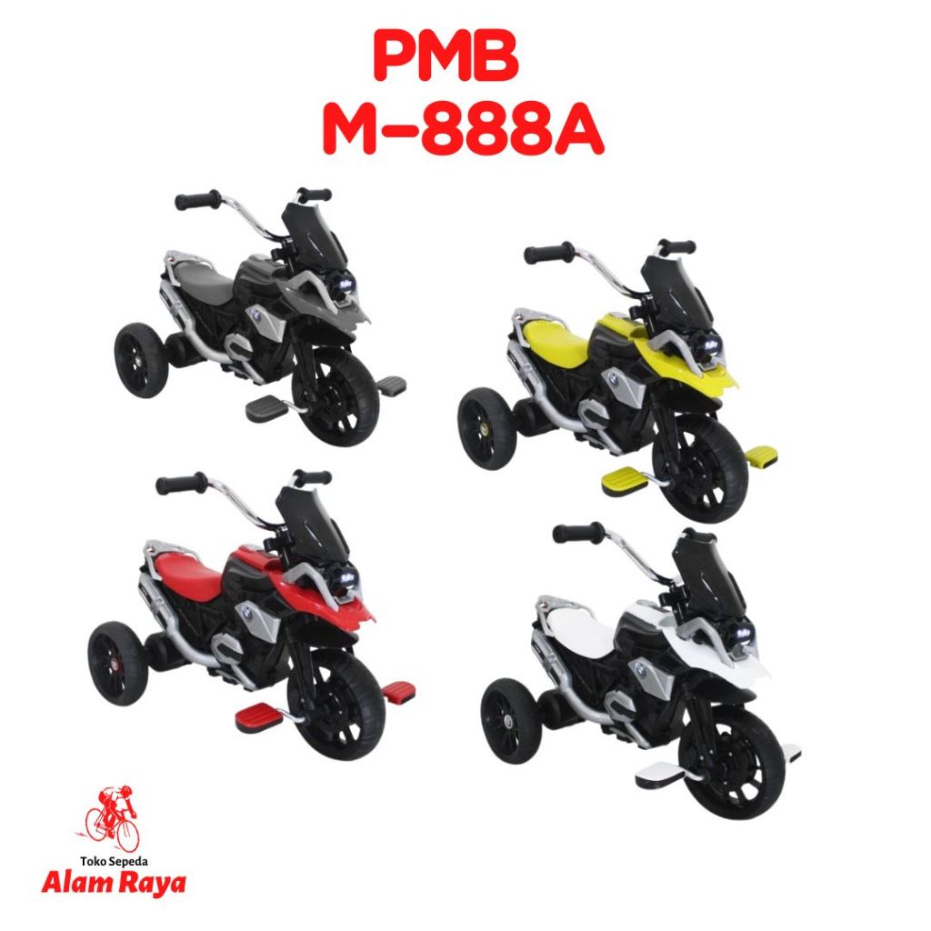 Sepeda Roda 3 / Tricycle Gowes PMB M888A Type R M-888A / Sepeda Motor Anak PMB