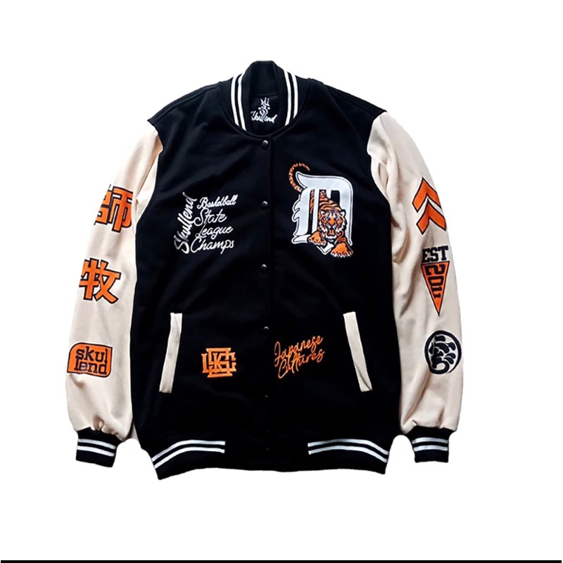 HARIMAU Jaket Baseball Cewek Cowok Oversize | Varsity Jaket Baseball Korean Style