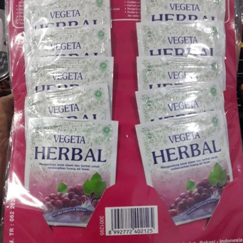 Vegeta herbal sachet untuk melancarkan Bab