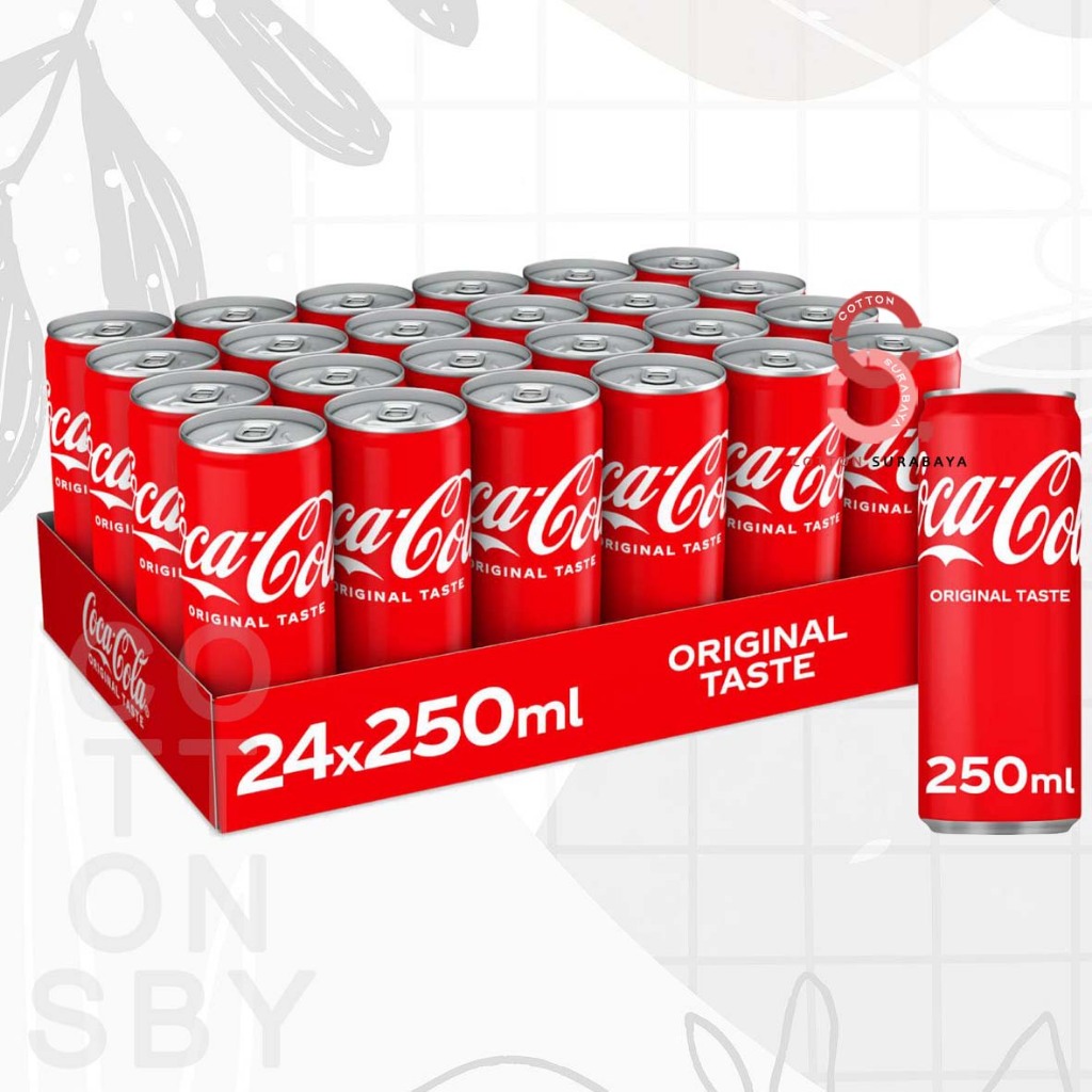 

[ 1 KARTON ISI 24 ] COCA COLA COCACOLA CLASSIC ORIGINAL 250ML