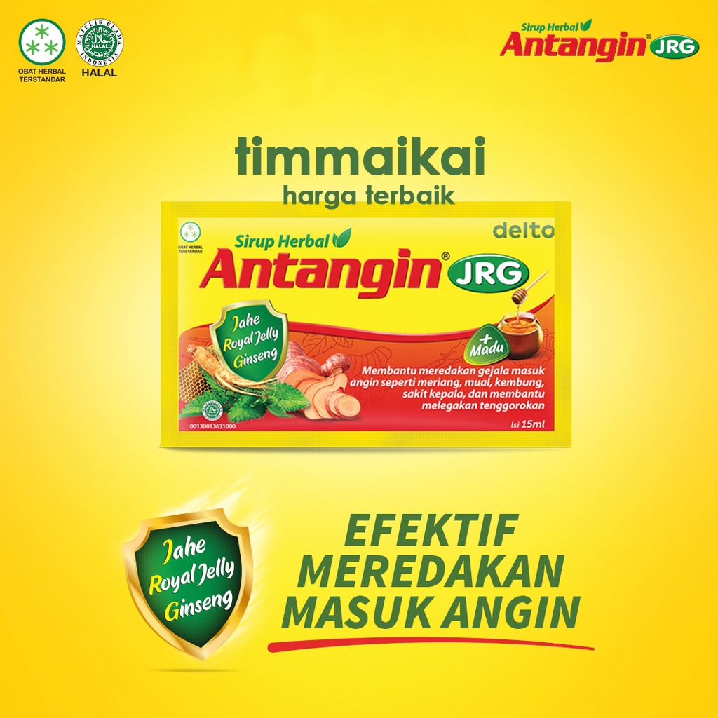 

Antangin JRG Pack Isi 12 Sachet Untuk Meredakan Masuk Angin Meriang Rual Perut Kembung Capek-Capek dan Pusing.