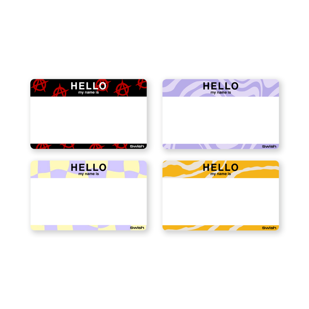 

Swish Glory - Sticker Hello my name is Style 1