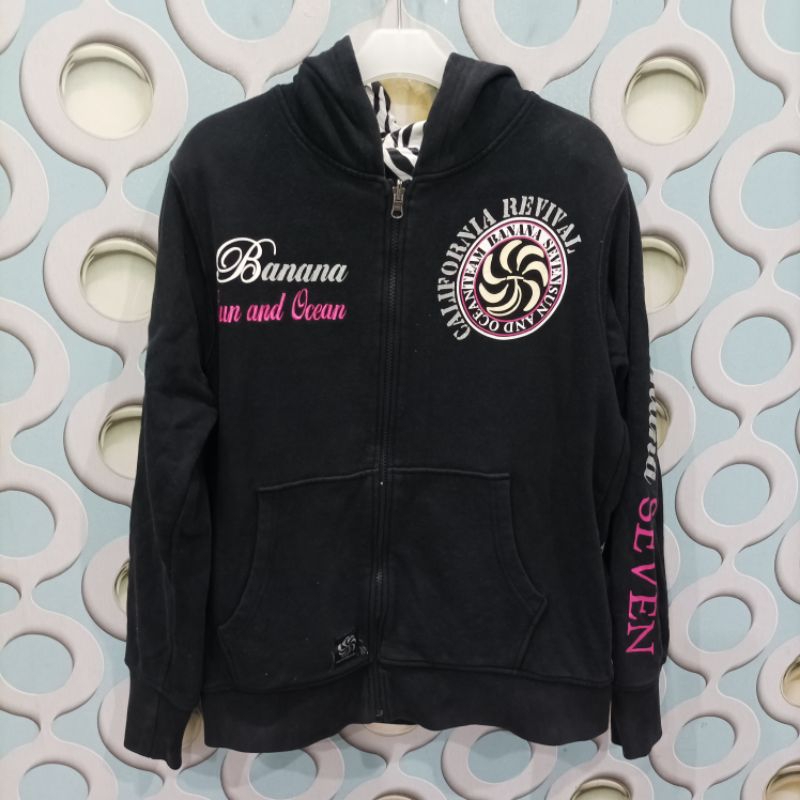 SWEATER HOODIE PRIA BANANA SEVEN JAPAN ORIGINAL SIZE M SH045