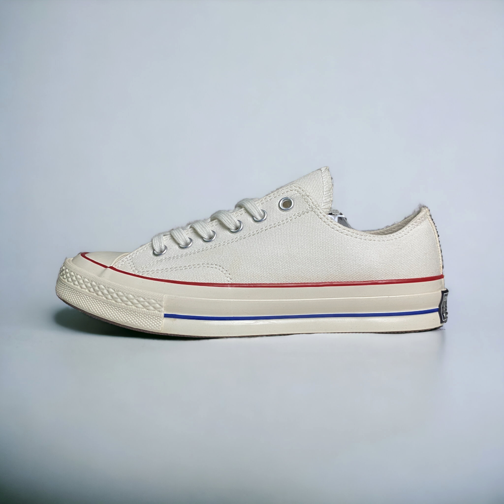 Sepatu Allstar Converse Chuck Taylor 70s Low Parchment Broken White Pendek - Spatu Sneaker Pria wani
