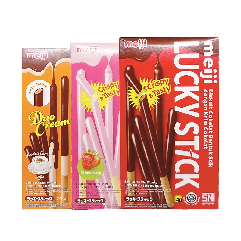 

Meiji Lucky Stick - Biskuit Stik Salut Krim