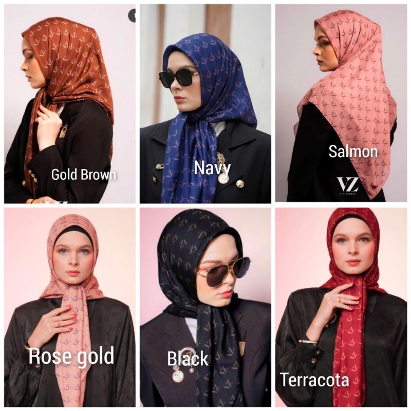 VZ MONOGRAM VOAL SCARF