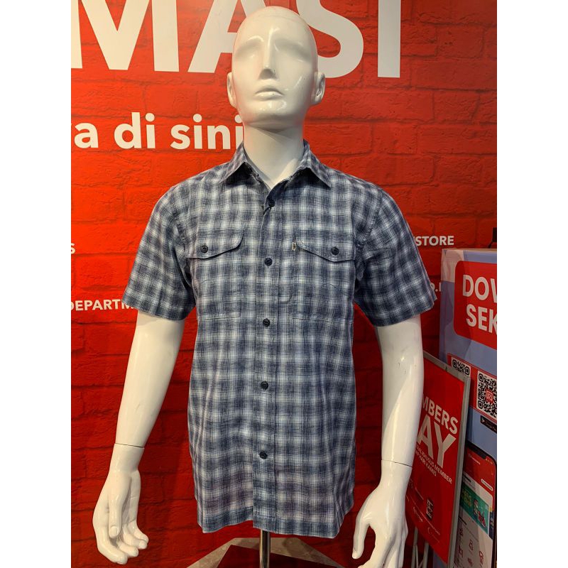 KEMEJA KOTAK-KOTAK USED JEANS MURAH