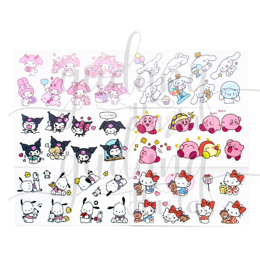 

Stiker PVC Waterproof Sanrio Sticker Anti Air Motif Kurumi GH 303514