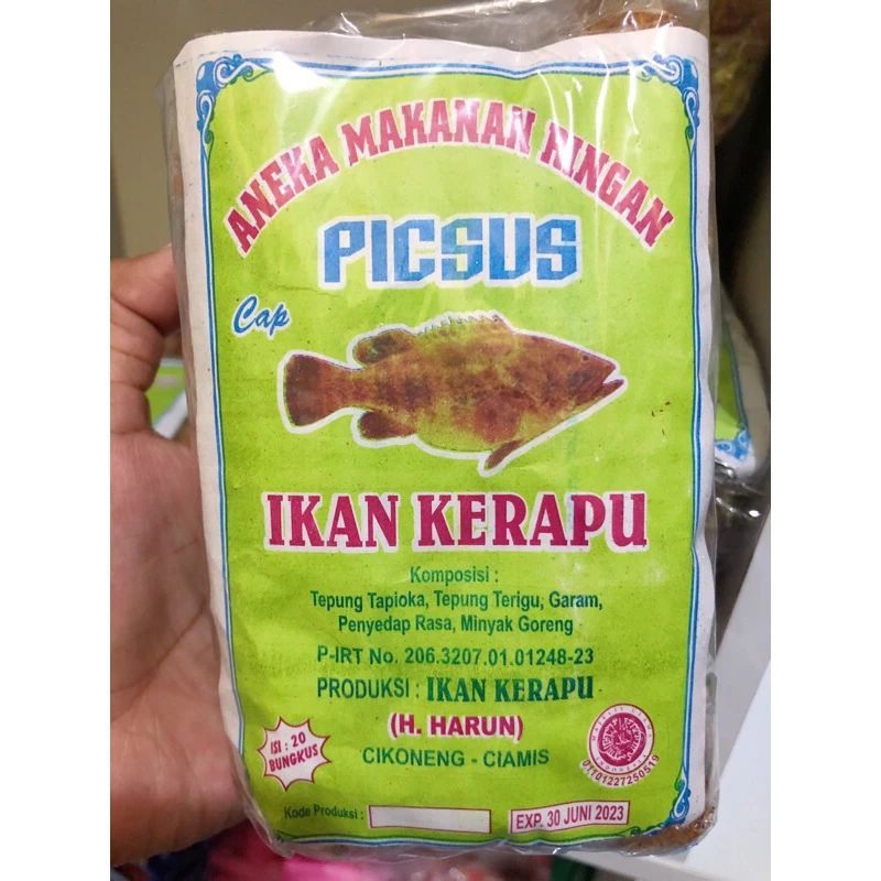 

Snack Piscus Ikan Kerapu Gurih pedas dan nikmat 1 pack isi 20 pcs