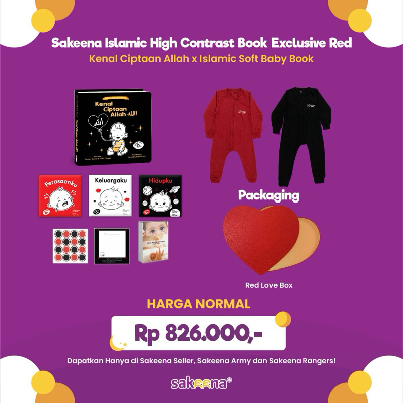 PAKET BUKU BAYI - ISLAMIC SOFT BOOK FOR BABY 0+ SAKEENA