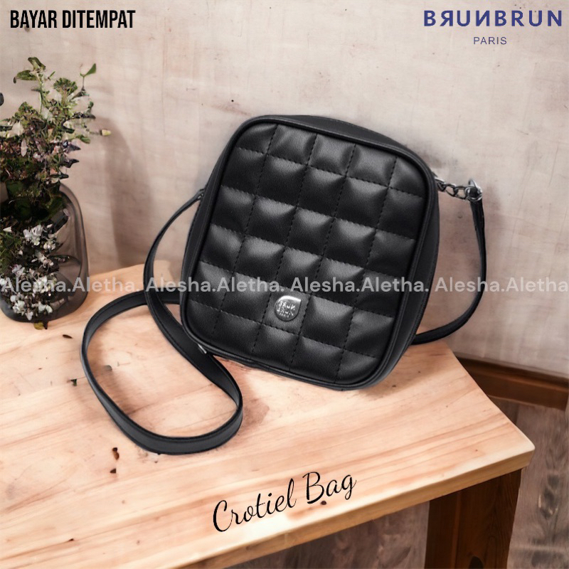 Tas Selempang Tali Rantai Wanita Murah Promo Sale Sophie Martin Paris Crotiel Black