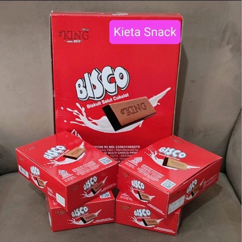 

Cokelat DKing BisCo 1 dus isi 4 pak@20 pcs