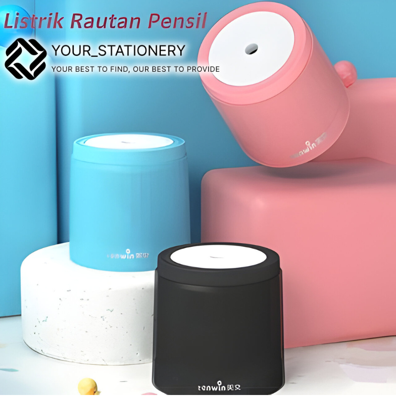 

[Your_Stationery] TENWIN Rautan Listrik / Rautan Pensil Baterai Mini untuk 6-8 Mm Pensil / Electric Wrinkle