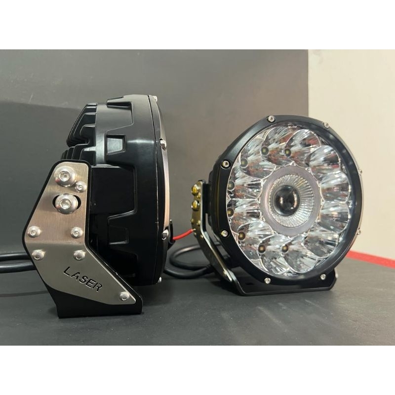 LAMPU SOROT 7 INCH LASER LIGHT SUPER BRIGHT HIGH BEM GUN OFFROAD HRJ
